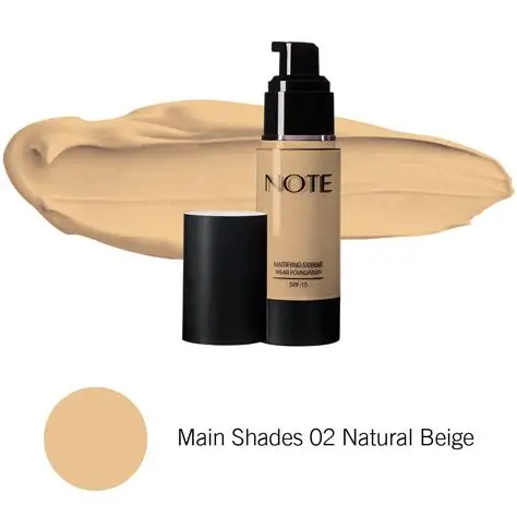 NOTE MATTIFYING EXTREME WEAR FOUNDATION 02NATURAL BEIGE 