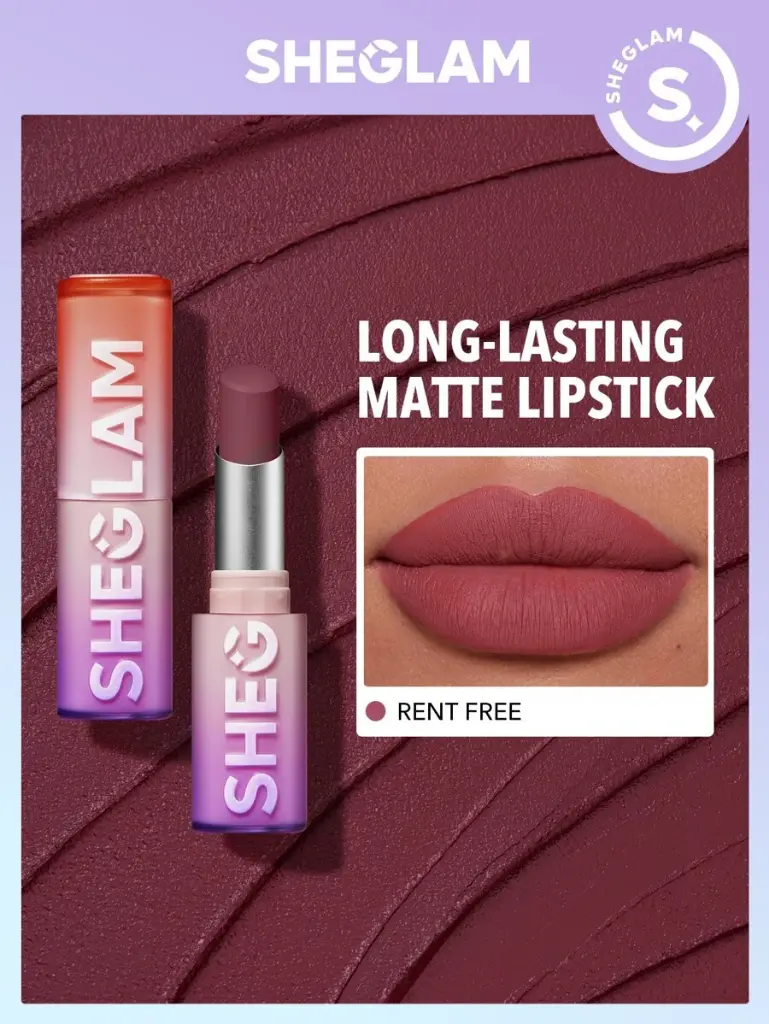 SHEGLAM MATTE LIPSTICK RENT FREE 2.7G