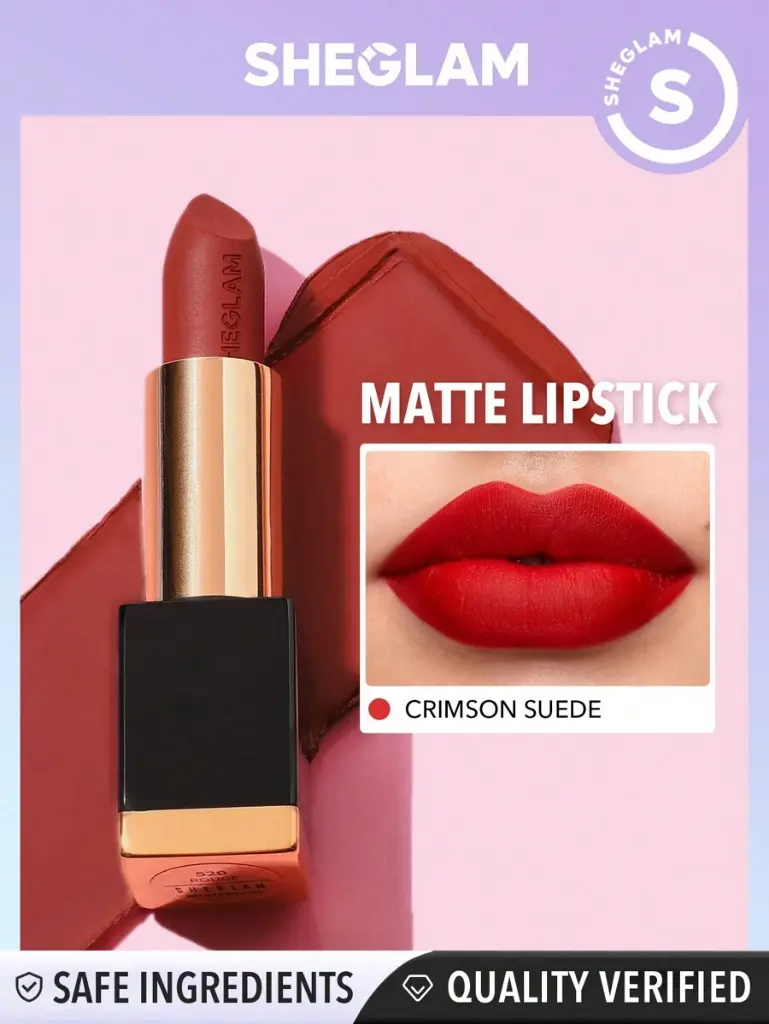 SHEGLAM MATTE ALLURE LIPSTICK CARIMSON SUEDE 4G 