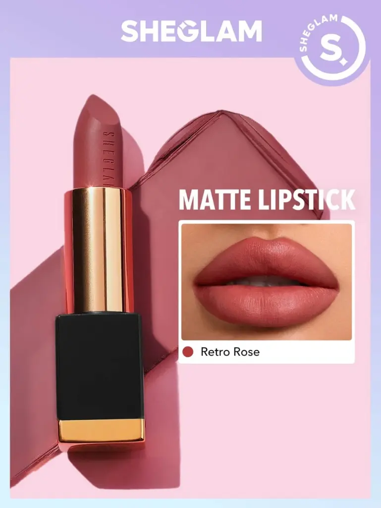 SHEGLAM MATTE ALLURE LIPSTICK RETRO ROSE 201 4G 