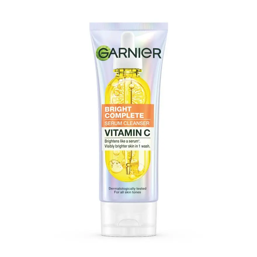 GARNIER BRIGHT SERUM CLEANSER FACE WASH 100ML 