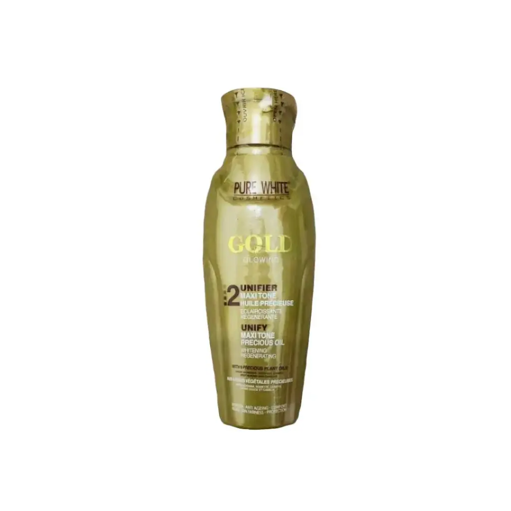PURE WHITE COSMETICS GOLD GLOWING 2UNIFIER OIL 100ML