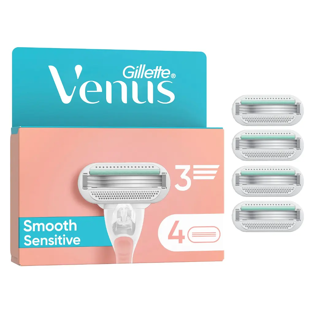 GILLETTE VENUS SMOOTH SENSITIVE 4PC