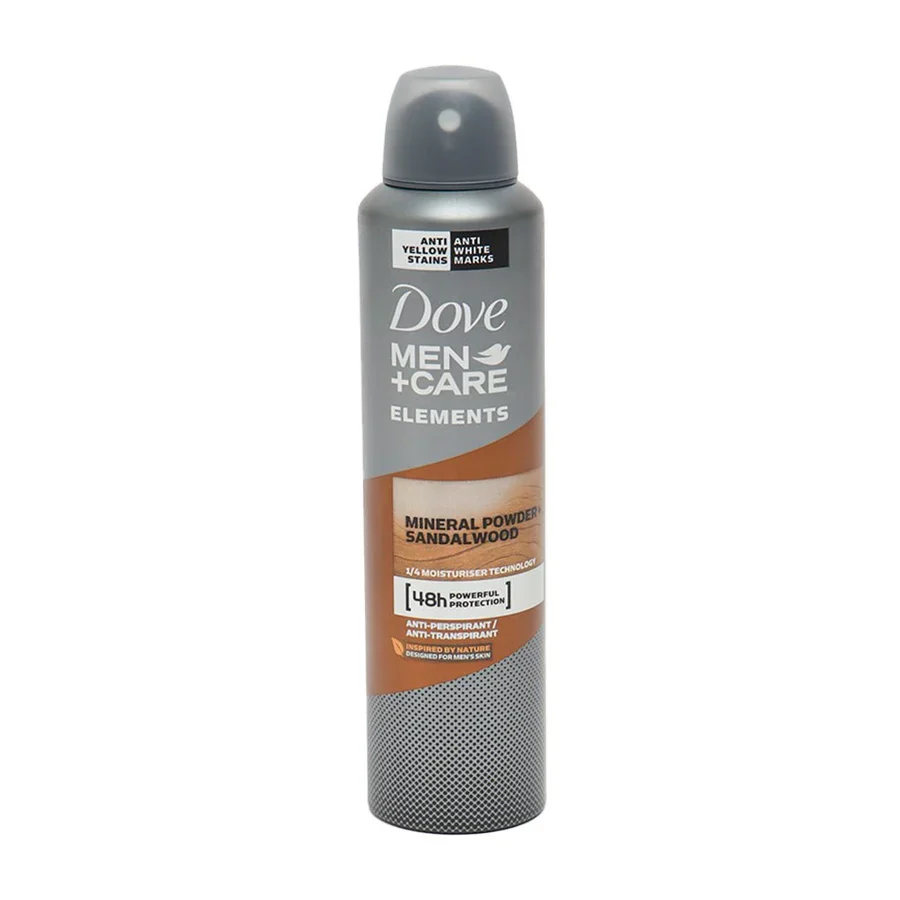 DOVE MEN SPRAY MINERAL POWDER  250 ML 