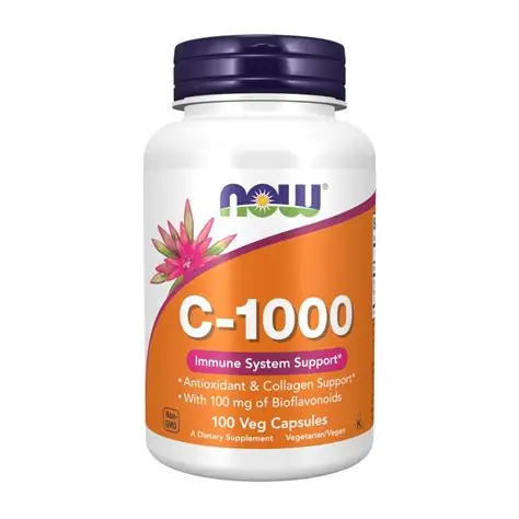 NOW C-1000 IMMUNE SYSTEM SUPPORT ANTIOXIDANT & COLLAGEN SUPPORT 100VEG