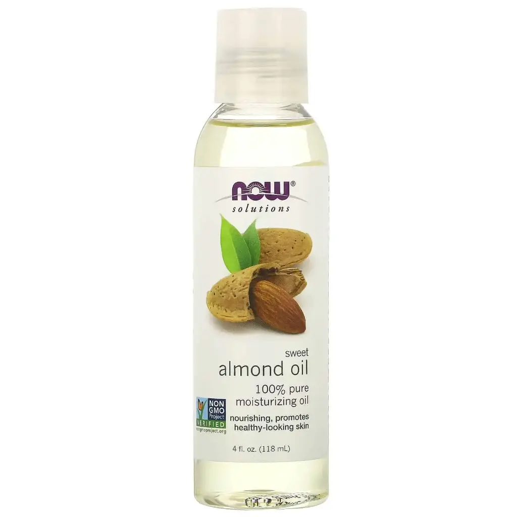 NOW SO LUTIONS SWEET ALMOND OIL 100% PURE MOISTURIZING OIL 118ML