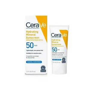 CERAVE HYDRATING MINERAL SUNSCREEN 50 + 75ML 