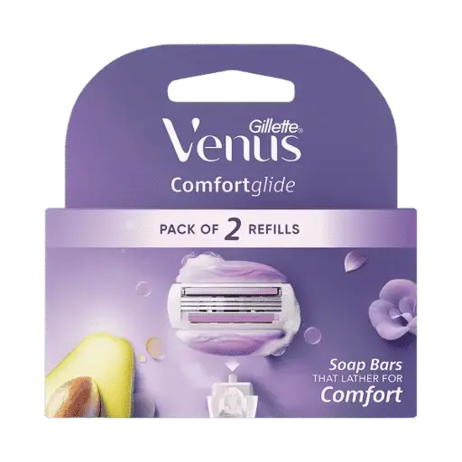GILLETTE VENUS COMFORT GLIDE  PACK OF 2REFILLS 