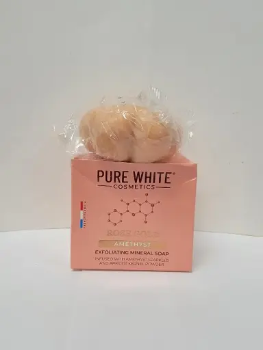 PURE WHITE COSMETICS ROSE GOLD AMETHYST SOAP 150G