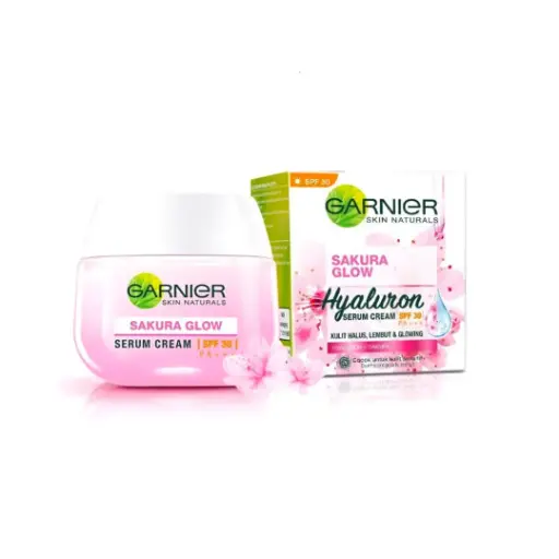 GARNIER SAKURA GLOW HYALURON SERUM CREAM 