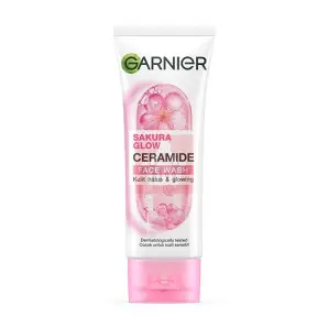 GARNIER SAKURA GLOW CERAMIDE FACE WASH 100ML 