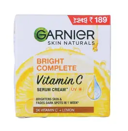 GARNIER BRIGHT COMPLETE VITAMIN C SERUM CREAM 